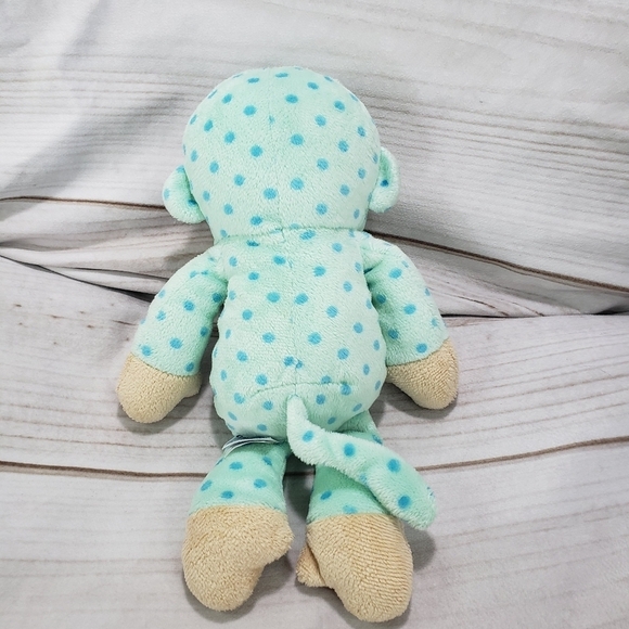 Garanimals Pastel Blue Green Polka Dot Monkey Plush Stuffed Toy 10 Inch 2016 - Picture 5 of 8